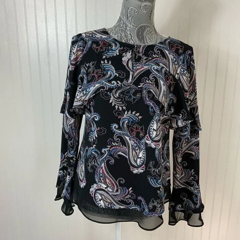 White House Black Market long sleeve blouse